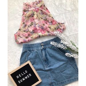 F21 Floral Sleeveless Top